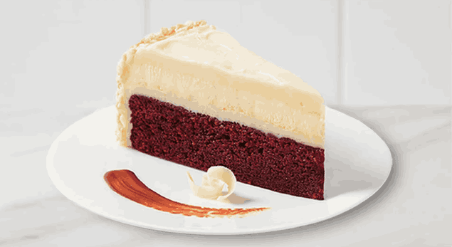 Red Velvet Cake Cheesecake Slice
